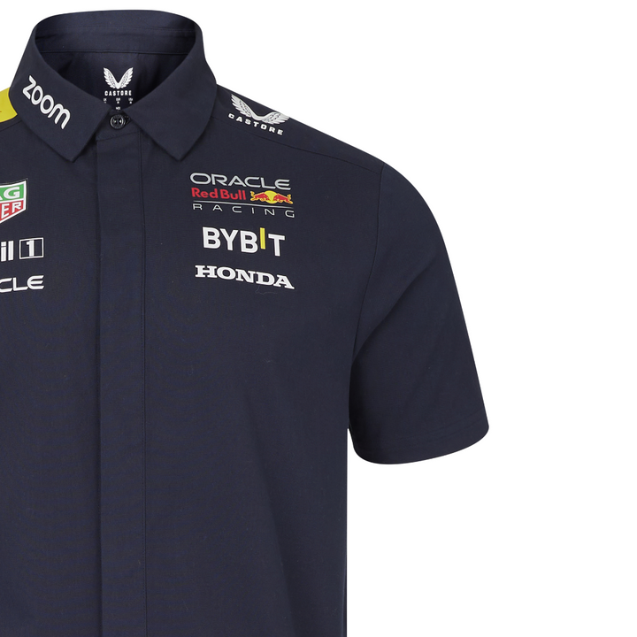 Camisa Red Bull Racing Oficial 2024 Hombro Izq