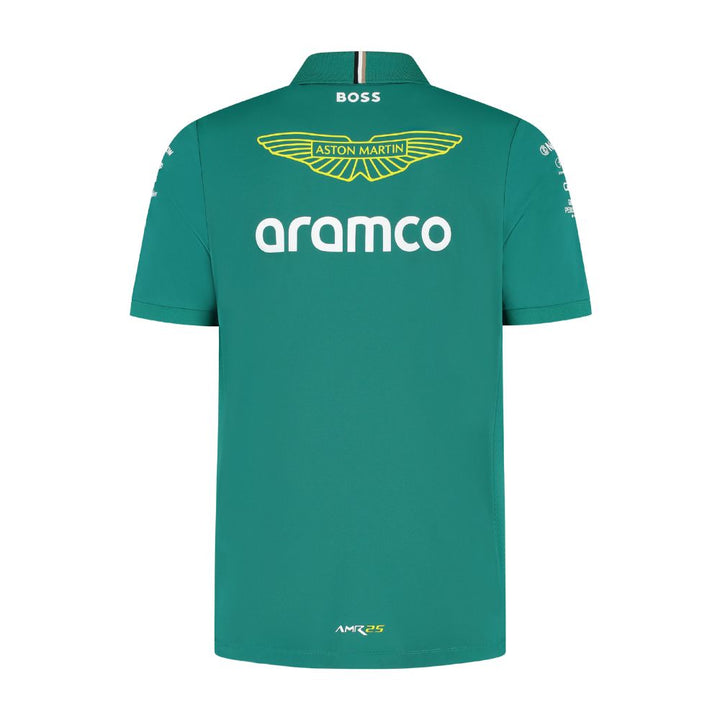 Camiseta Polo Aston Martin Oficial 2025 Espalda