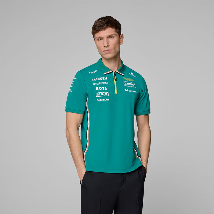 Camiseta Polo Aston Martin Oficial 2025 Frente