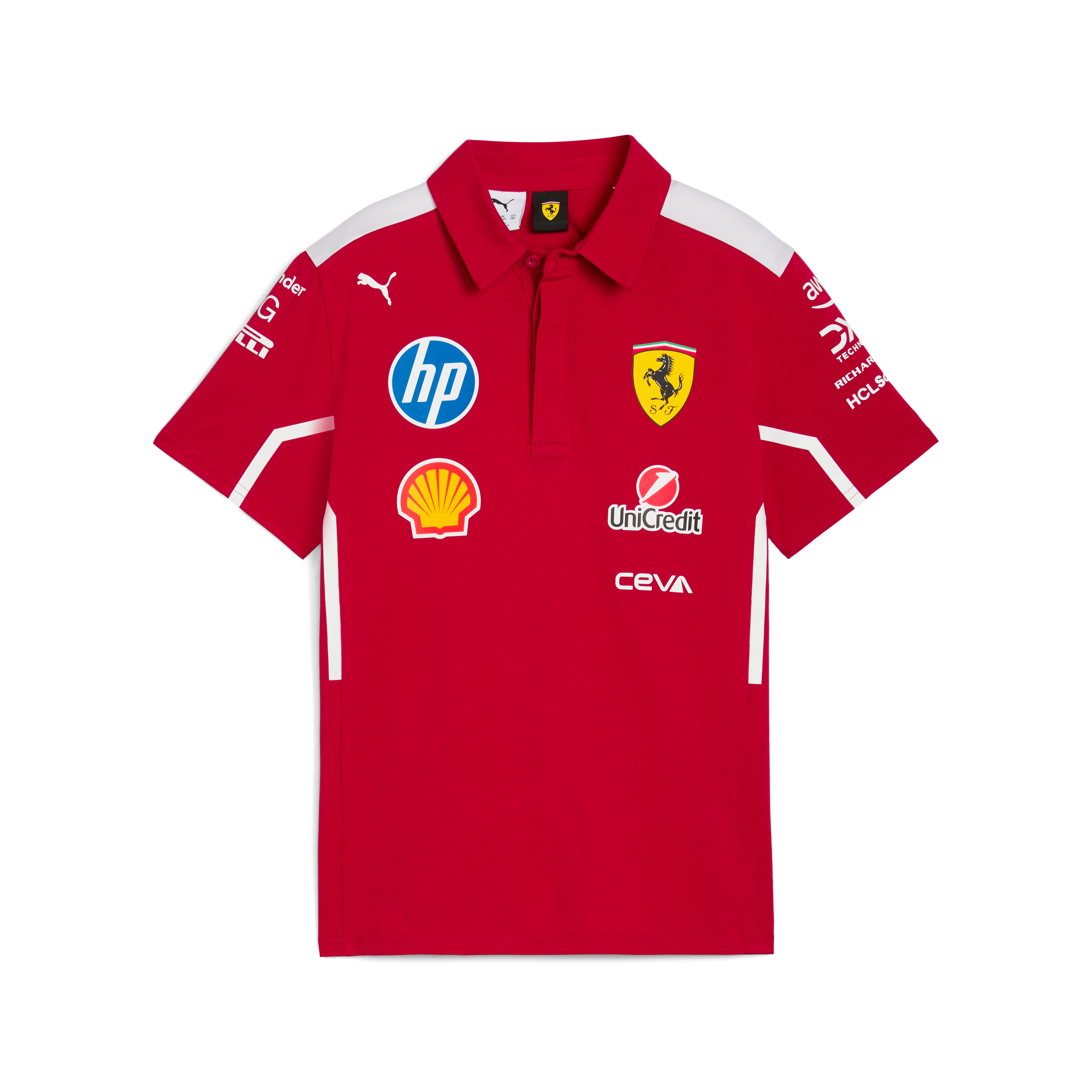 Camiseta Polo Infantil Ferrari Oficial 2025 – DRIVER 1