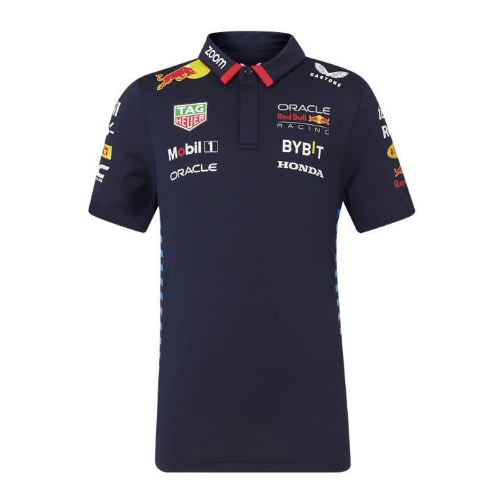 Camiseta Polo Infantil Red Bull Racing Oficial 2024