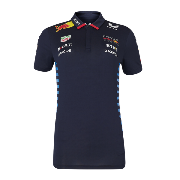 Camiseta Polo Mujer Red Bull Racing Oficial 2024 Frontal