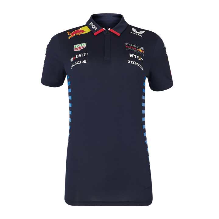 Camiseta Polo Mujer Red Bull Racing Oficial 2024 Frontal