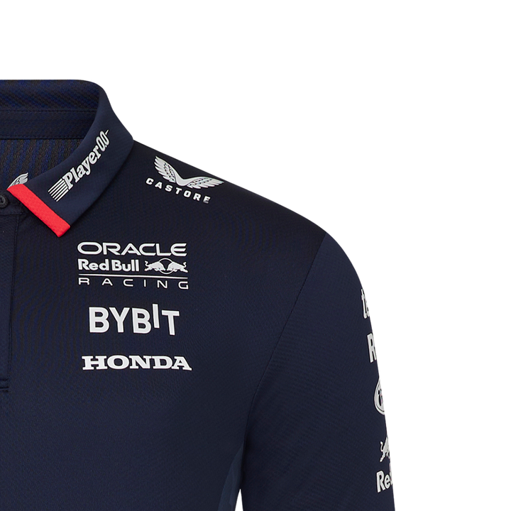 Camiseta Polo Red Bull Racing Estados Unidos Oficial 2024-3