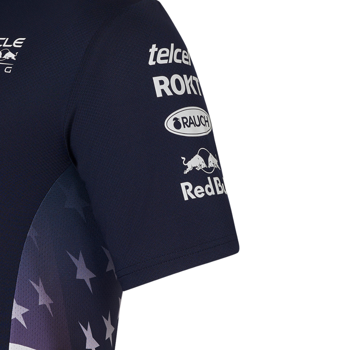 Camiseta Polo Red Bull Racing Estados Unidos Oficial 2024-5