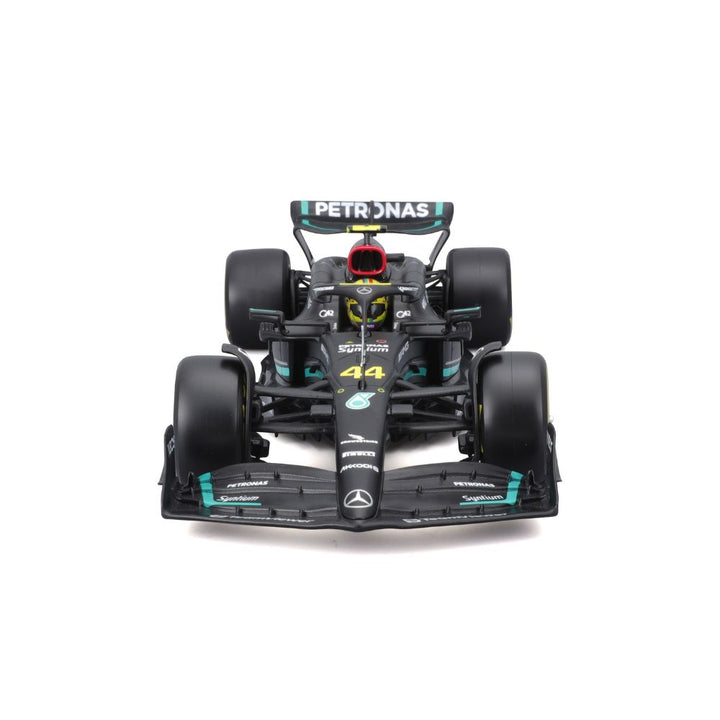 Carro F1 Escala Lewis Hamilton Mercedes AMG Petronas W14 1:24 Monoplaza Frente