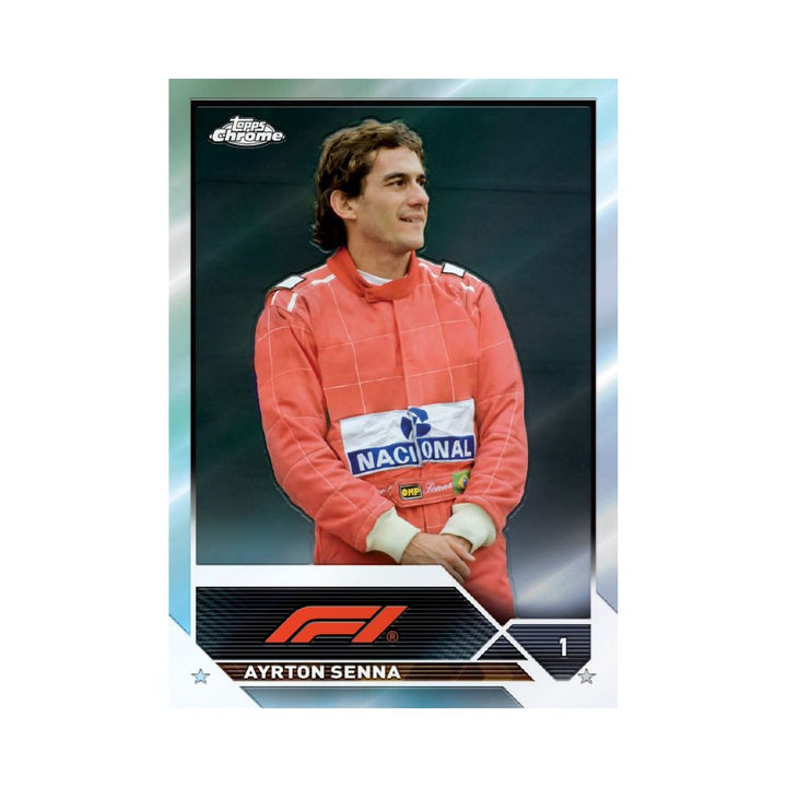 Cartas Chrome TOPPS Fórmula 1 2023 Carta Senna