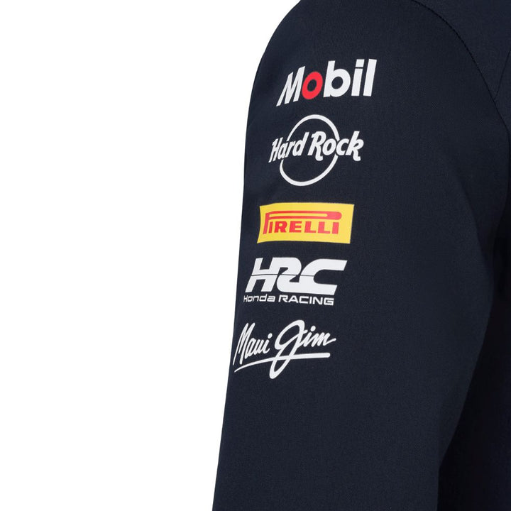 Chamarra Bomber Red Bull Racing Oficial 2025 Detalle Lado