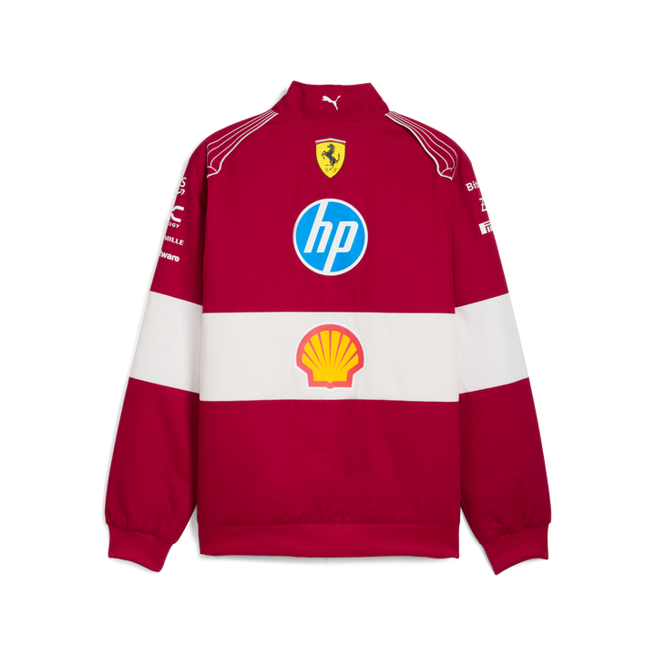 Chamarra Carrera Vintage Ferrari Oficial 2025 Espalda