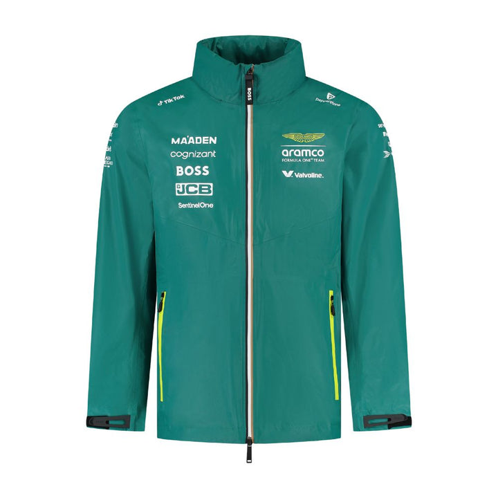 Chamarra Impermeable Aston Martin Oficial 2025 Frente