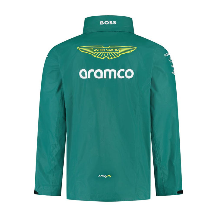 Chamarra Impermeable Aston Martin Oficial 2025 Espalda
