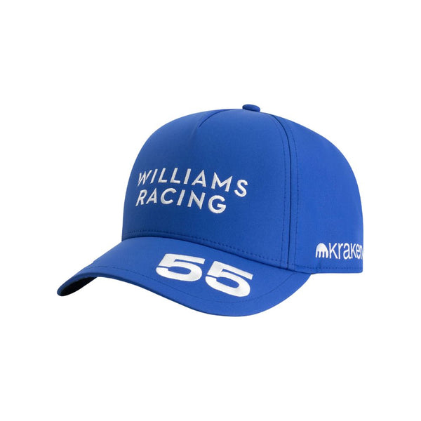 Gorra Atlassian Williams Racing Carlos Sainz Oficial 2025 Lado