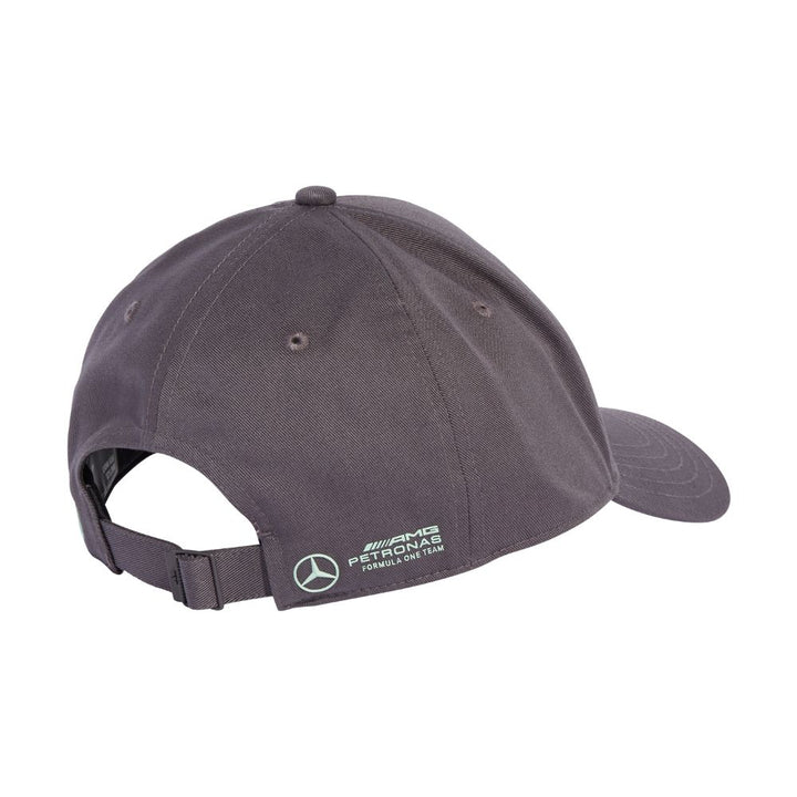 Gorra Gris Logo Mercedes AMG Petronas Detrás