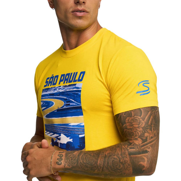 Playera Ayrton Senna Circuito GP Brasil Detalle