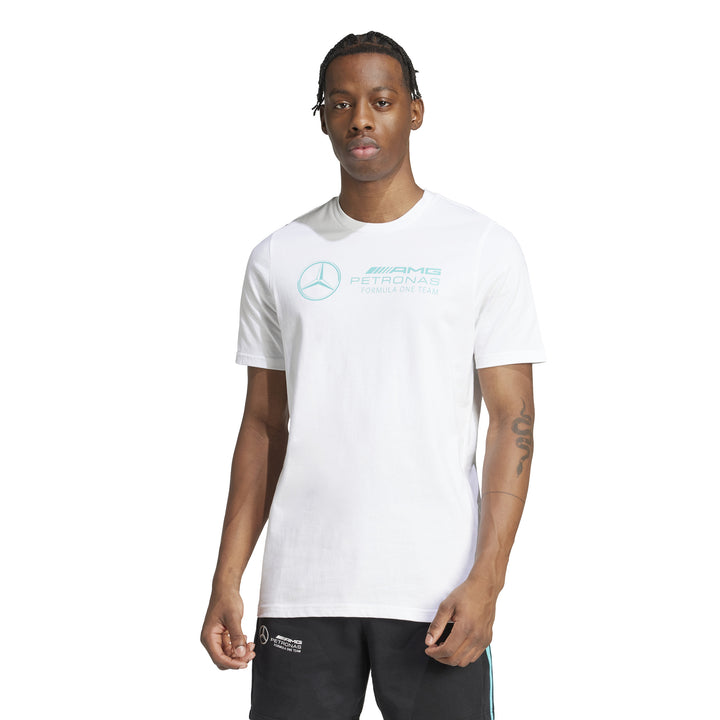 Playera Blanca DNA Logo Mercedes AMG Petronas Frente