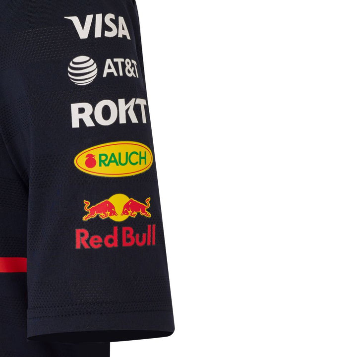 Playera Infantil Red Bull Racing Oficial 2025 Detalle Lado