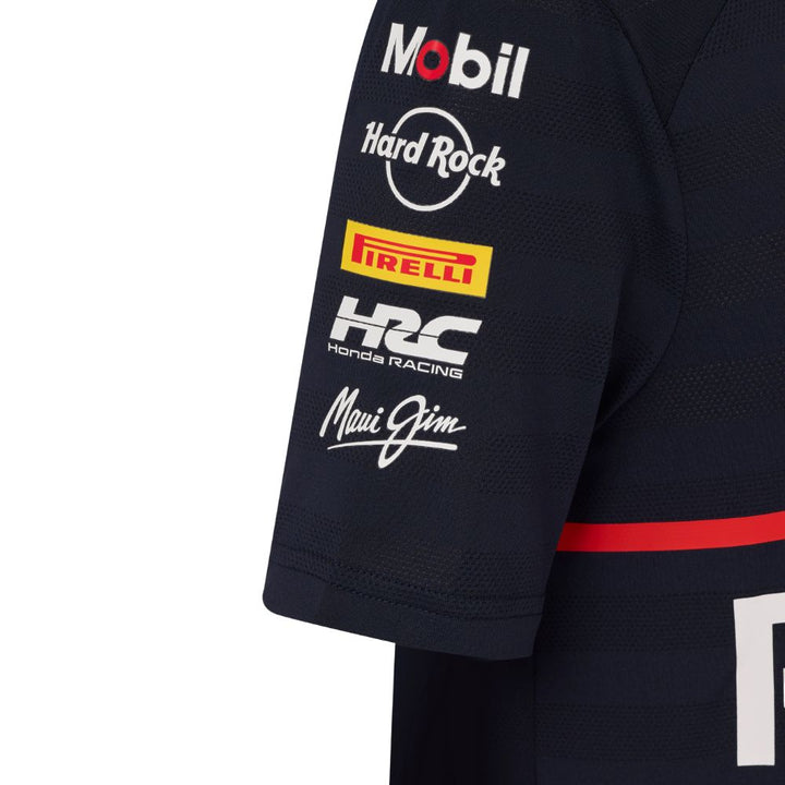 Playera Infantil Red Bull Racing Oficial 2025 Detalle Manga