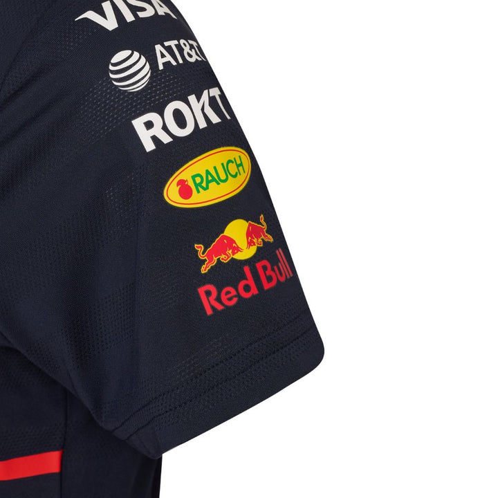 Playera Mujer Red Bull Racing Oficial 2025 Detalle Manga
