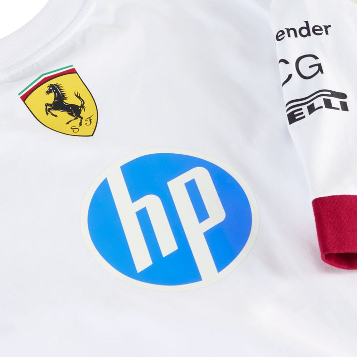 Playera Oversized Ferrari Oficial 2025 Detalle