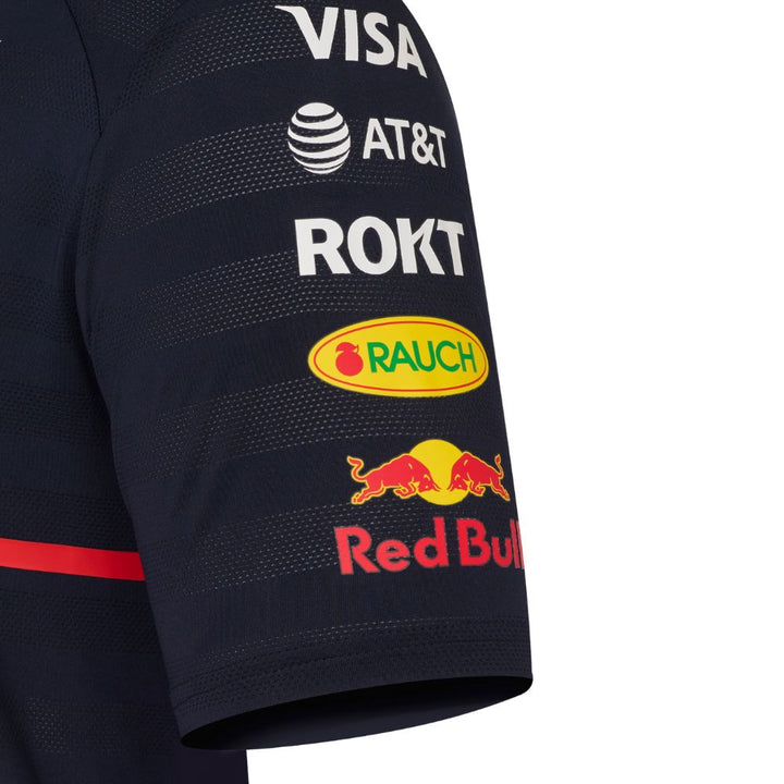 Playera Red Bull Racing Oficial 2025 Detalle Manga