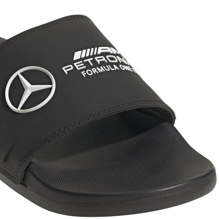 Sandalias Negra Adilette Comfort Mercedes AMG Petronas Detalle Frente