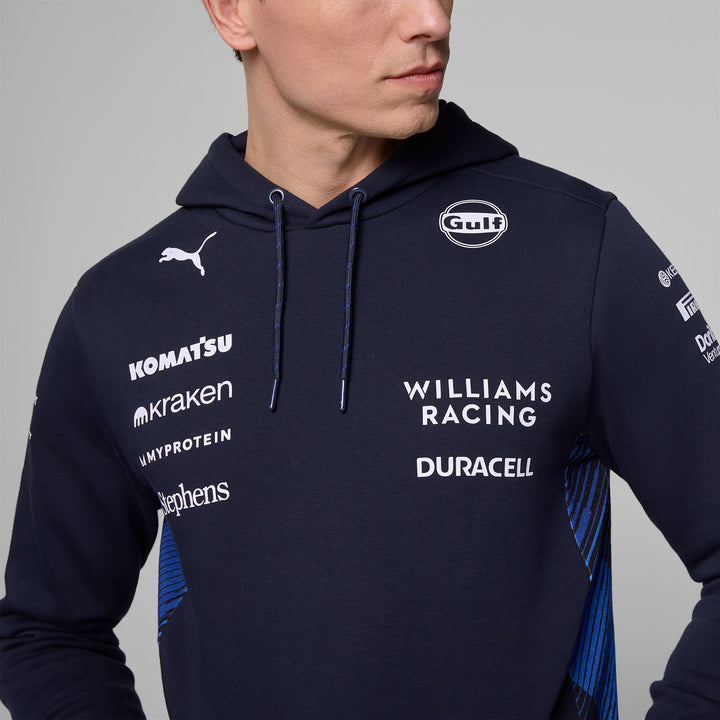 Sudadera Atlassian Williams Racing Oficial 2025 Detalle Frente