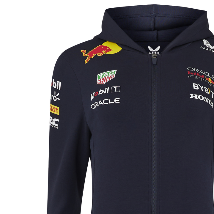 Sudadera Mujer Zipper Red Bull Racing Oficial 2024 Hombro Derecho