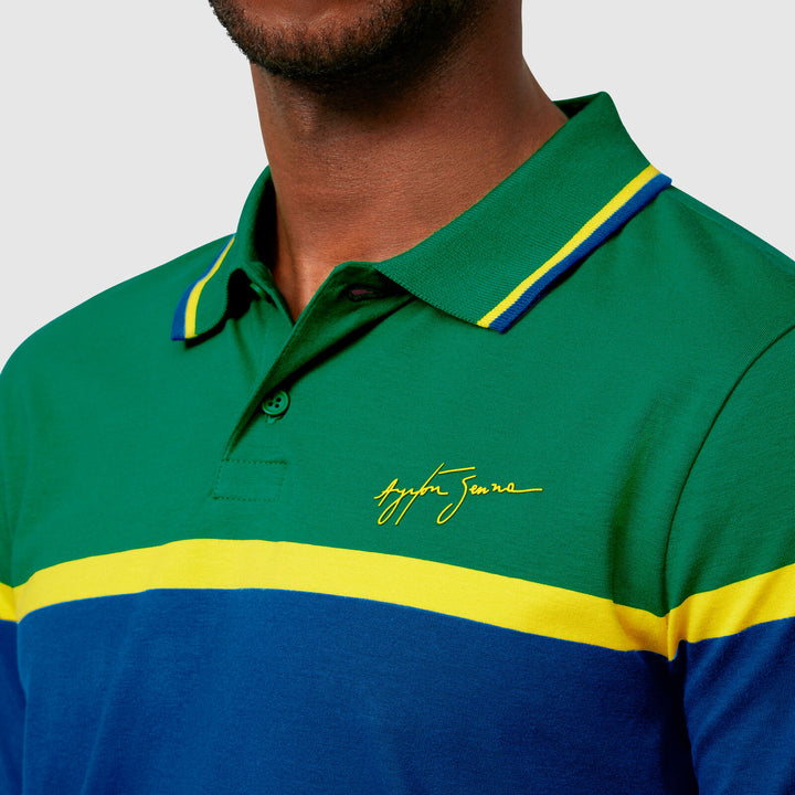 Ayrton Senna Polo Rayas F1 Oficial Detalle Frente